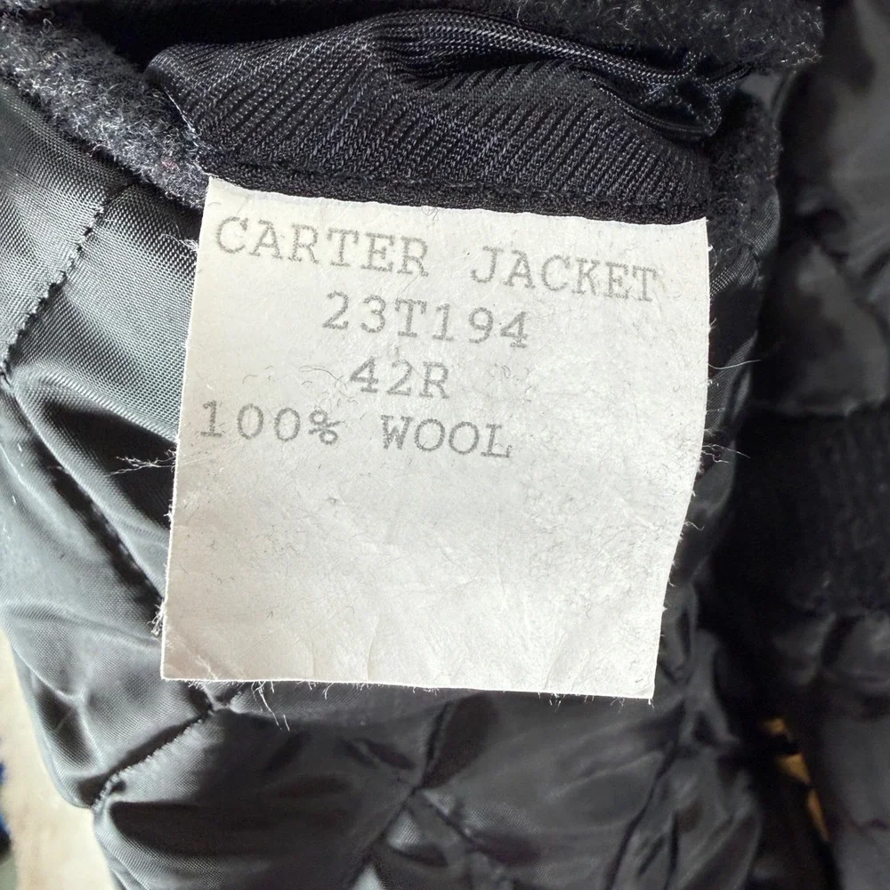 Mark Shale Wool Blend Carter Jacket Mens 42R Charcoal Zip Coat Winter Minimalist